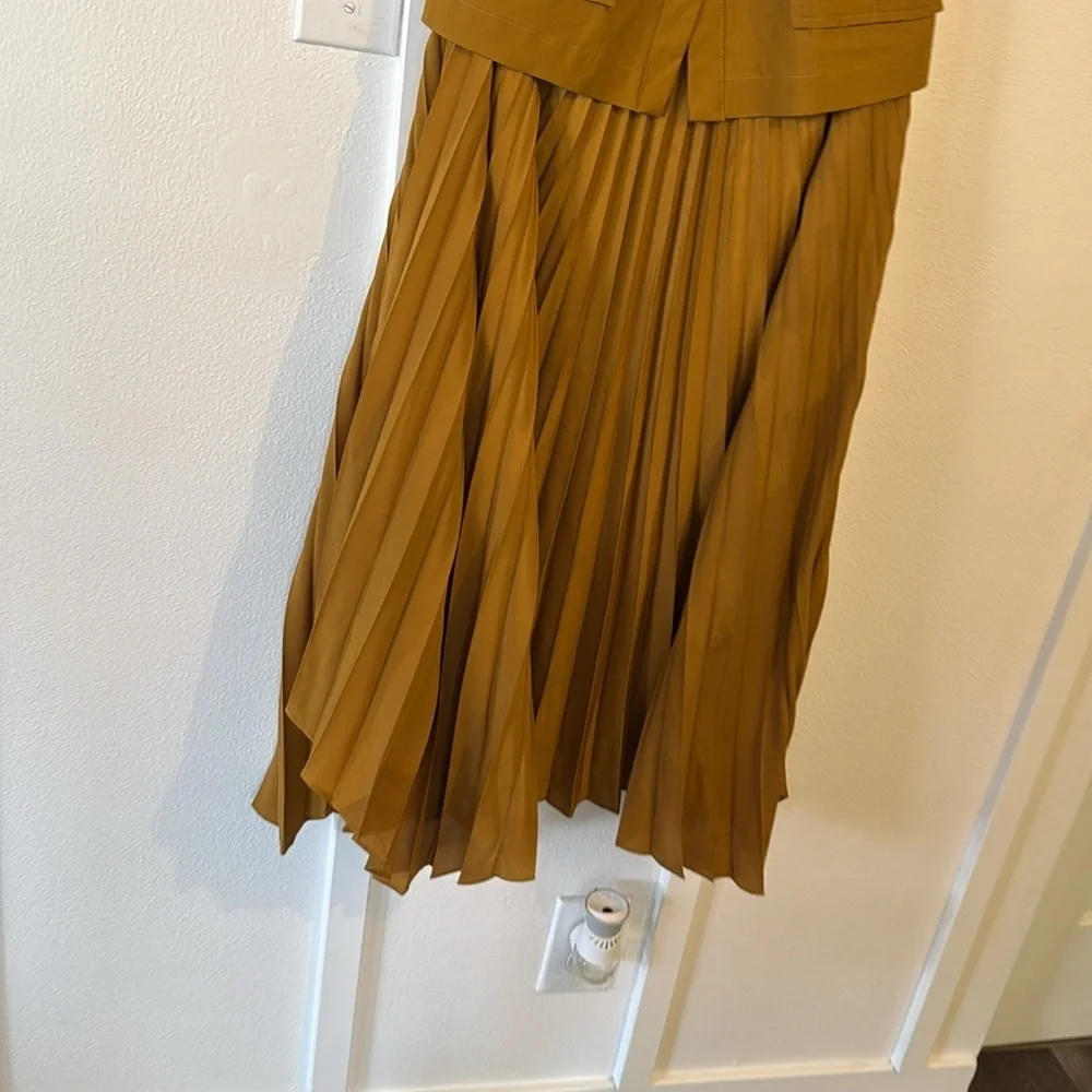 Anthropology safari pleated vest dress RARE! - Picture 8 of 8